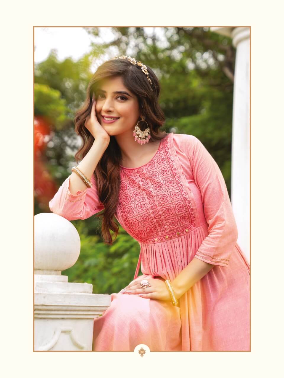 Heritage Fantasy 2 Ethnic Wear Wholesale Embroidery Kurtis Catalog
